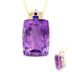Collana in argento con Ametista (Gems en Vogue)