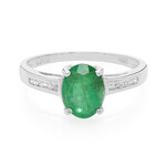 Bague en argent et Emeraude de Bahia