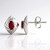 Orecchini in argento con Rubellite Brasiliana AAA