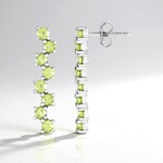 Orecchini in argento con Peridoto
