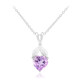 Amethyst Silver Necklace