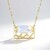 Collana in oro con Opale di Welo AAA (Ornaments by de Melo)