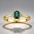 Anello in argento con Indicolite (Adela Silber)