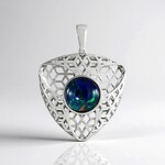 Ciondolo in argento con Opale Mezezo (Ornaments by de Melo)