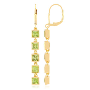 Boucles d'oreilles en argent et Sphène