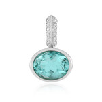 Ciondolo in argento con Quarzo color paraiba (MONOSONO COLLECTION)