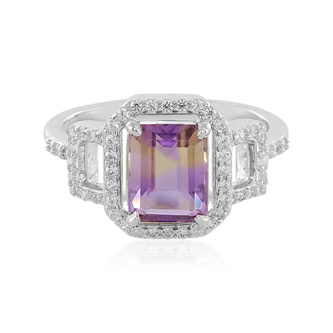 Zilveren ring met een Anahi Ametrien