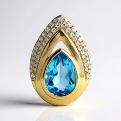 Ciondolo in oro con Topazio Marambaia (de Melo Gold)