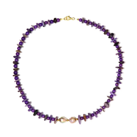 Edelstein-Silberhalskette