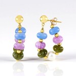 Orecchini in argento con Quarzo Blu (Riya)