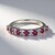 Anello in argento con Rodolite