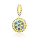 Ciondolo in oro con Tormalina Paraiba Nigeriana