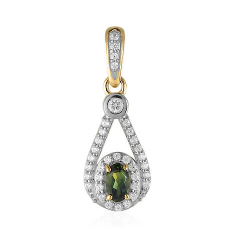 Grüner Queensland-Saphir-Goldanhänger (Mark Tremonti)