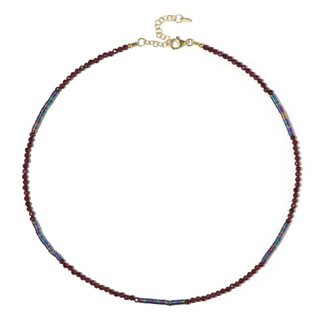 Collana in argento con Granato Mozambico