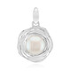 Pendentif en argent et Perle blanche de culture d'eau douce (Michelle Albala)