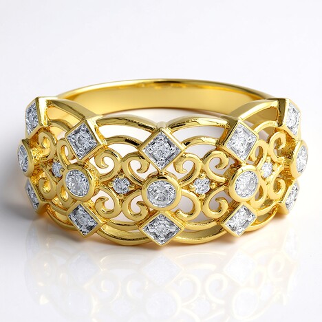 Anello in oro con Diamante SI1 (G) (Annette)