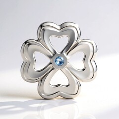Charm in argento con Topazio Blu Svizzero