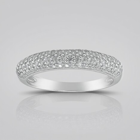 Bague en argent et Zircon