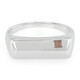Bague pour homme en argent et Diamant fantaisie