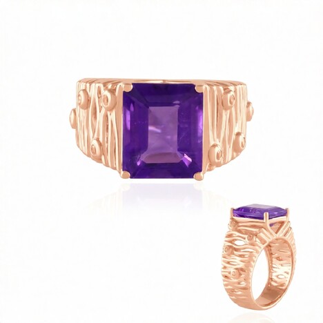 Anello in argento con Ametista Siberiana (de Melo Essence)