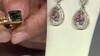 Boucles d'oreilles en argent et Tourmaline (Adela Silber)