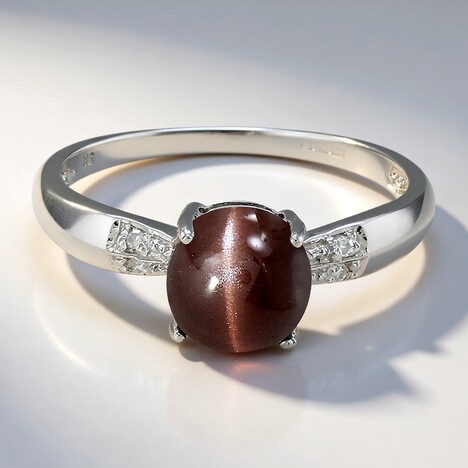 Anello in argento con Scapolite Occhio di Gatto
