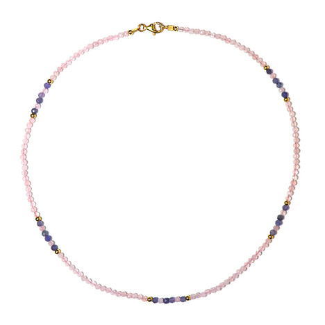 Collier en argent et Quartz rose