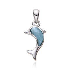 Larimar Silver Pendant