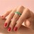 Anillo en plata con Esmeralda Nova Era (de Melo Essence)