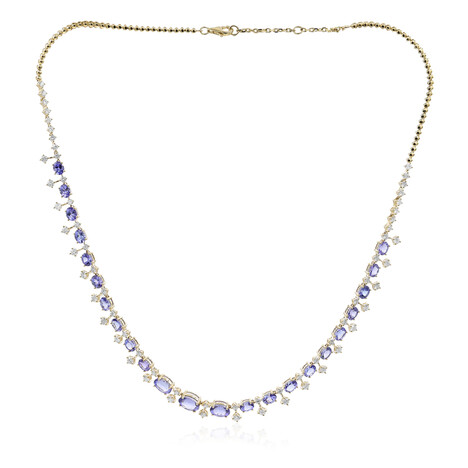 14K AAA Tanzanite Gold Necklace (CIRARI)