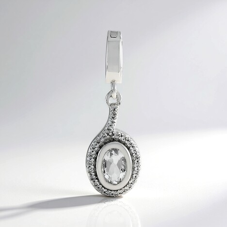 Ciondolo in argento con Petalite