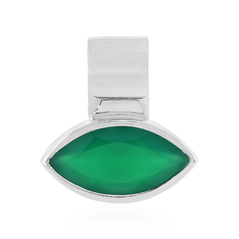 Colgante en plata con Ónix verde (MONOSONO COLLECTION)