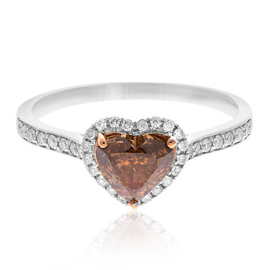Anillo en oro con Diamante chocolate SI2 (CIRARI)