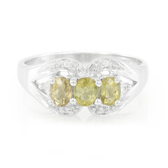 Bague en argent et Tourmaline cuprifère