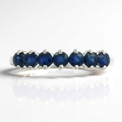 Anello in oro con Zaffiro Ceylon Blu (CIRARI)
