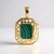 Pendentif en argent et Malachite (Ornaments by de Melo)