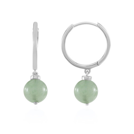 Orecchini in argento con Avventurina Verde (MONOSONO COLLECTION)