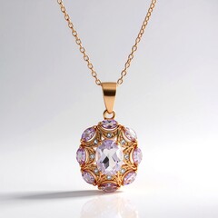 Collana in argento con Ametista Boliviana