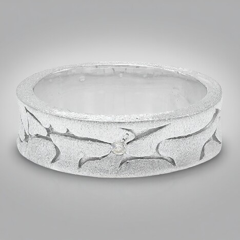 Bague en argent et Zircon
