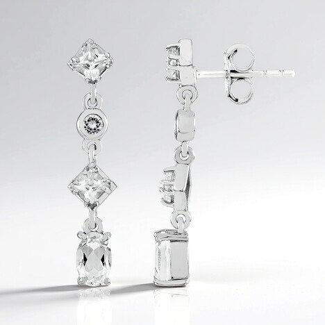 Orecchini in argento con Petalite