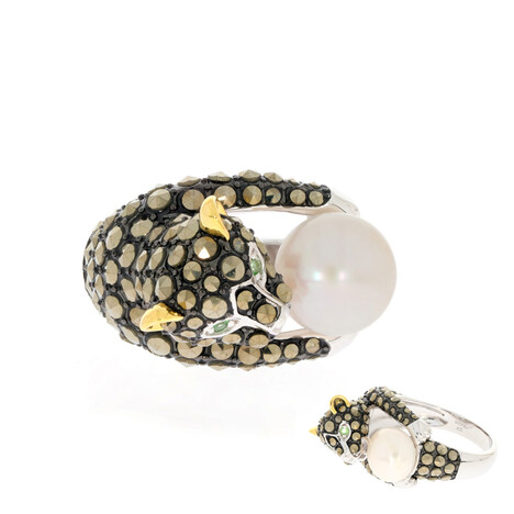 Süßwasserzuchtperlen-Silberring