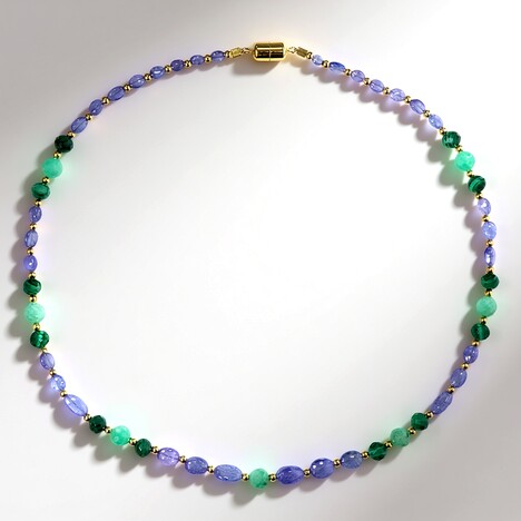 Collana in argento con Tanzanite (Adela Silber)