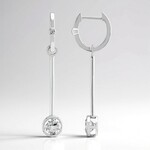 Orecchini in argento con Topazio Bianco
