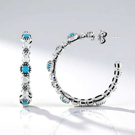 Orecchini in argento con Turchese Sleeping Beauty (Desert Chic)