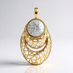 Ciondolo in oro con Zircone (Ornaments by de Melo)