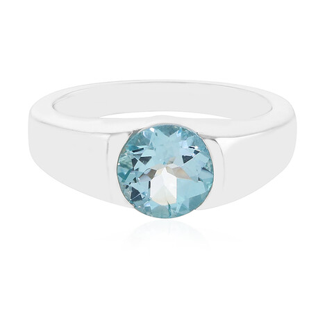 Anello in argento con Topazio Blu Cielo