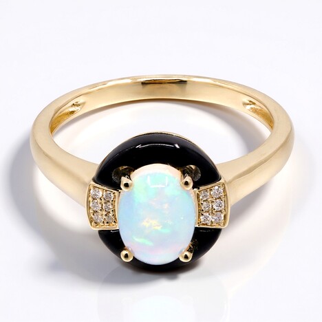 Anello in oro con Opale di Welo AAA (CIRARI)
