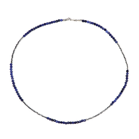 Edelstein-Silberhalskette