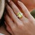 Anillo en plata con Cuarzo del Ouro Verde (Gems en Vogue)