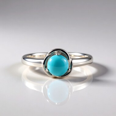 Sleeping Beauty Turquoise Silver Ring (Faszination Türkis)